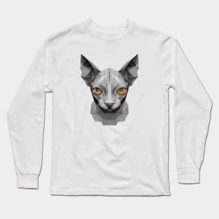 Sphynx cat face Long Sleeve T-Shirt